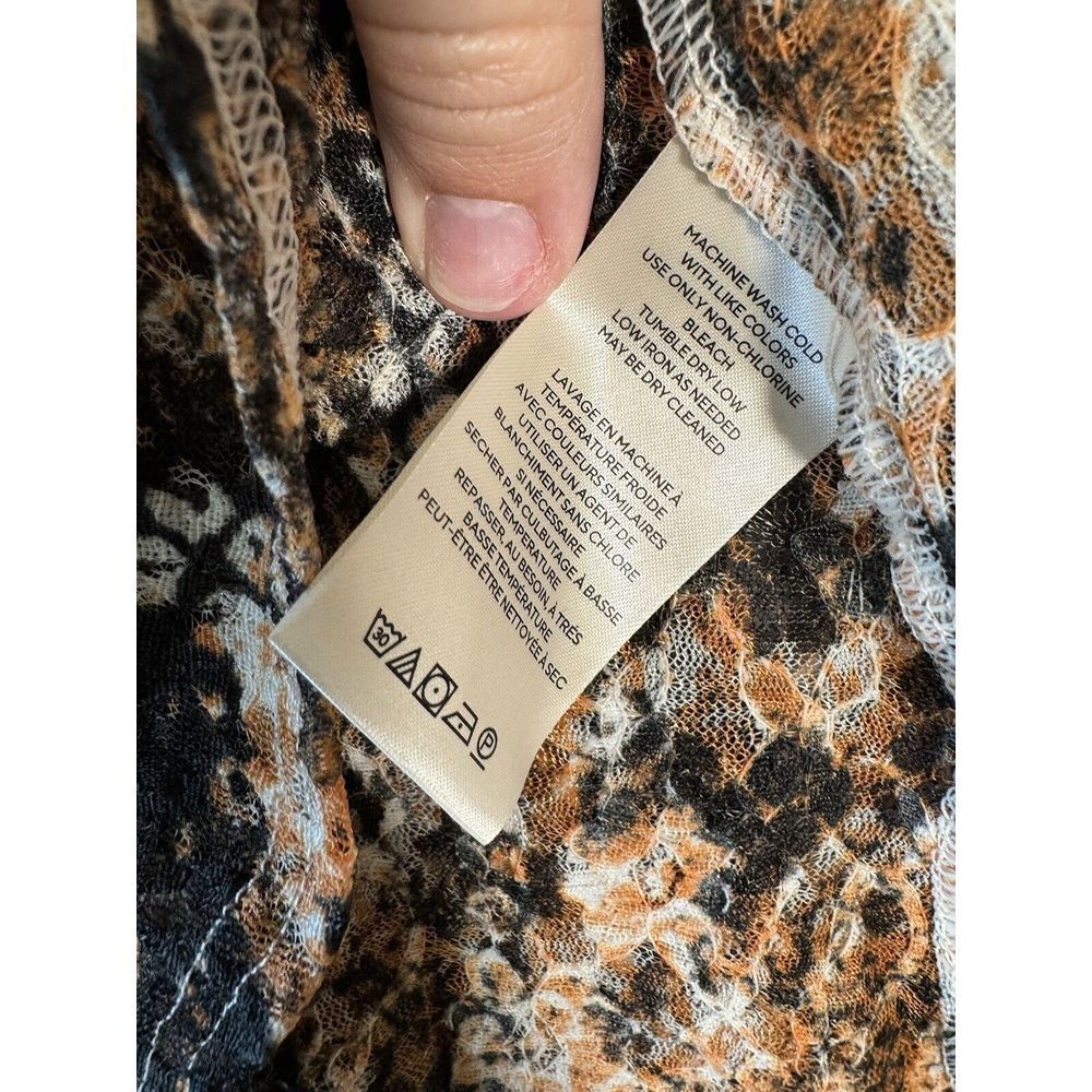 Free People Out For The Night Snake Print Blouse - Picture 4 of 10